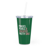 Pinkies Pearls & Educated Pretty Girls 20oz Tumbler - Green