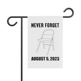 Never Forget August 5, 2023 - Montgomery Riverfront Brawl Garden Flag - White