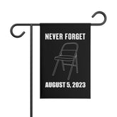 Never Forget August 5, 2023 - Montgomery Riverfront Brawl Garden Flag - Black