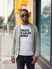 Created By A Black Woman T-Shirt - Black