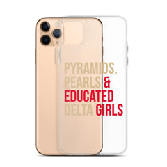 Pyramids Pearls & Educated Delta Girls Clear iPhone® Case
