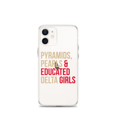 Pyramids Pearls & Educated Delta Girls Clear iPhone® Case
