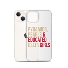 Pyramids Pearls & Educated Delta Girls Clear iPhone® Case