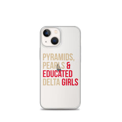 Pyramids Pearls & Educated Delta Girls Clear iPhone® Case