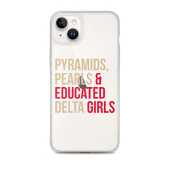 Pyramids Pearls & Educated Delta Girls Clear iPhone® Case