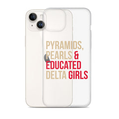 Pyramids Pearls & Educated Delta Girls Clear iPhone® Case
