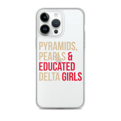 Pyramids Pearls & Educated Delta Girls Clear iPhone® Case