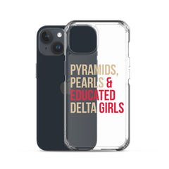 Pyramids Pearls & Educated Delta Girls Clear iPhone® Case