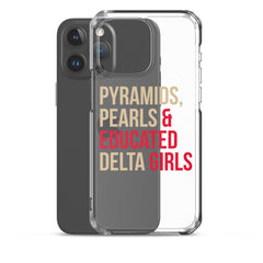 Pyramids Pearls & Educated Delta Girls Clear iPhone® Case