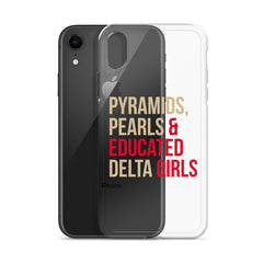 Pyramids Pearls & Educated Delta Girls Clear iPhone® Case