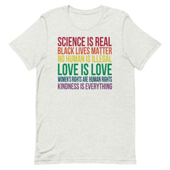 Science is Real Black Lives Matter  T-Shirt