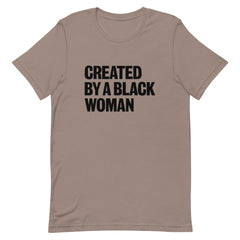 Created By A Black Woman T-Shirt - Black