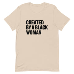 Created By A Black Woman T-Shirt - Black