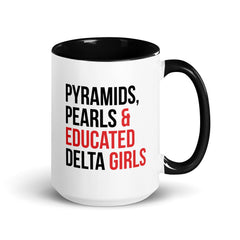 Pyramids Pearls & Educated Delta Girls Accent Color Mug