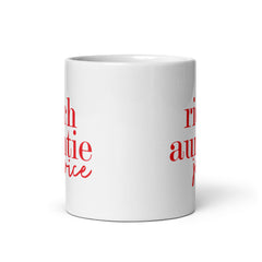 Rich Auntie Juice White Glossy Mug