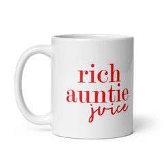 Rich Auntie Juice White Glossy Mug