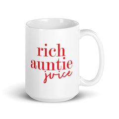 Rich Auntie Juice White Glossy Mug