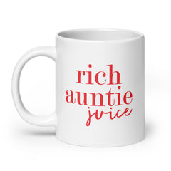 Rich Auntie Juice White Glossy Mug