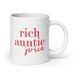Rich Auntie Juice White Glossy Mug